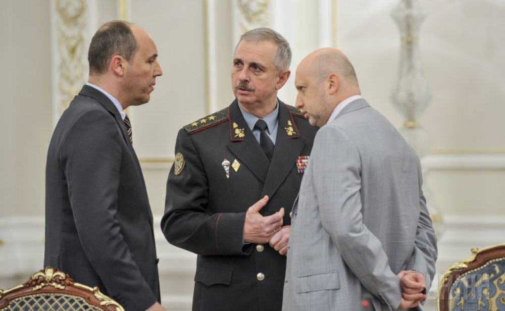 Михаил Коваль, Александр Турчинов и Андрей Парубий
