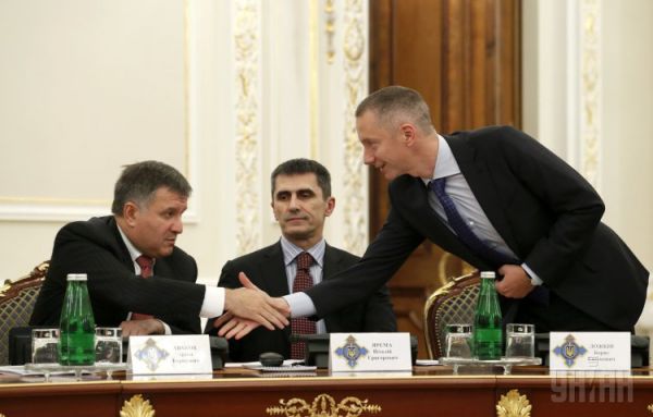 Арсен Аваков, Виталий Ярема и Борис Ложкин