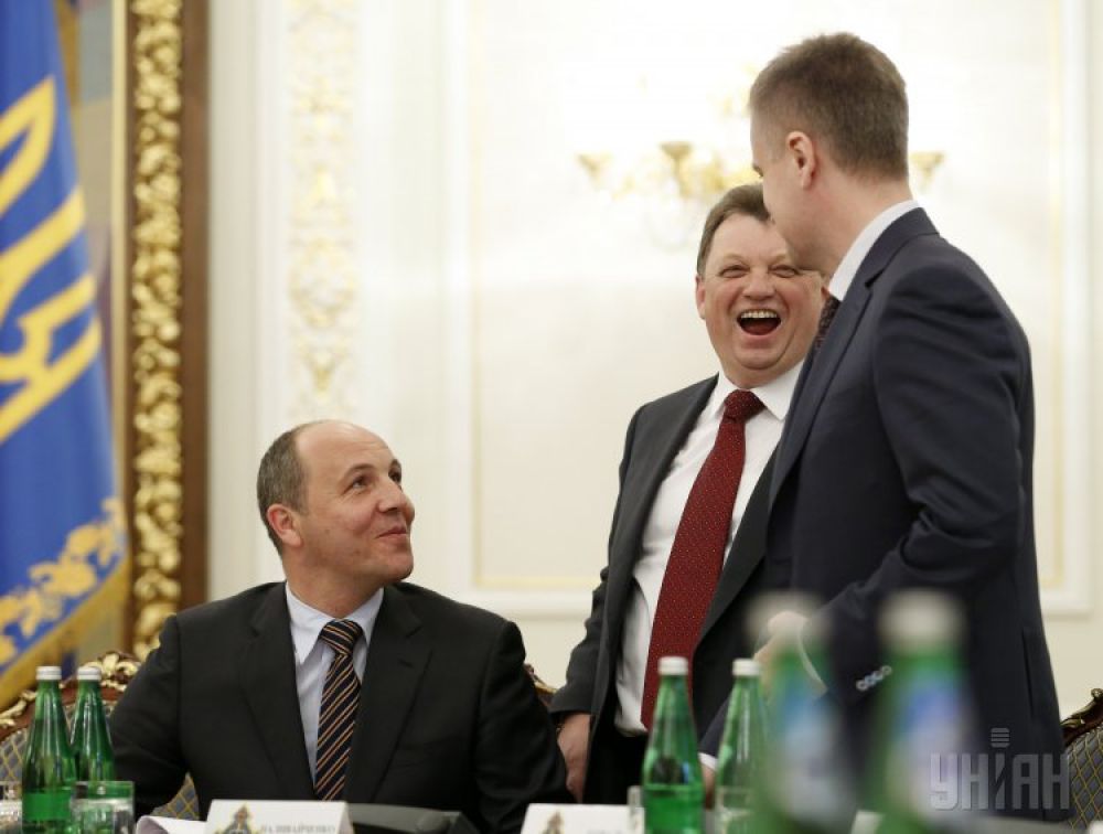 Андрей Парубий, Виктор Гвоздь и Валентин Наливайченко