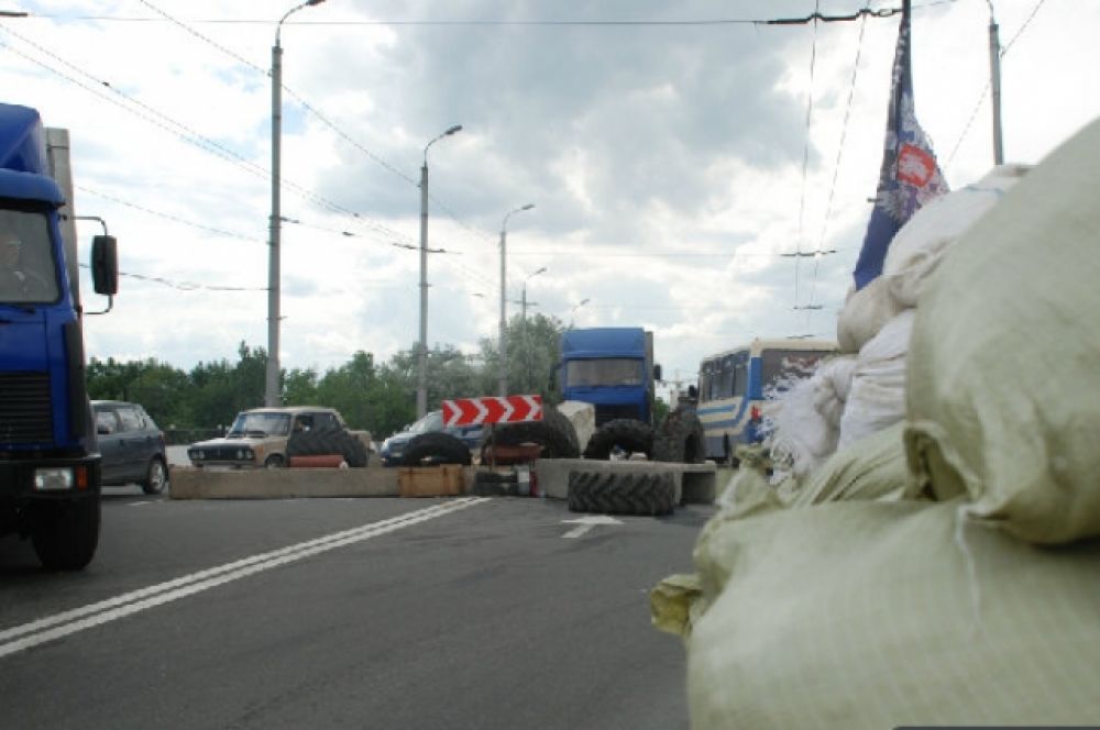 Дорога в аэропорт Донецка