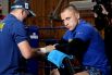 Боксер Макс Бурсак перед открытой тренировкой