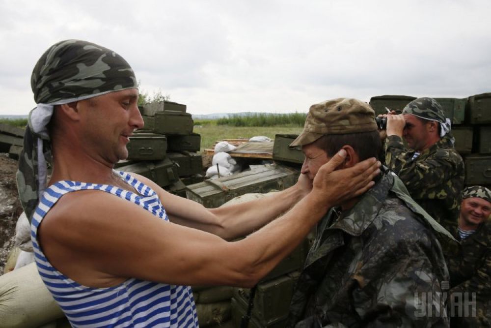 Десантники на одном из блокпостов