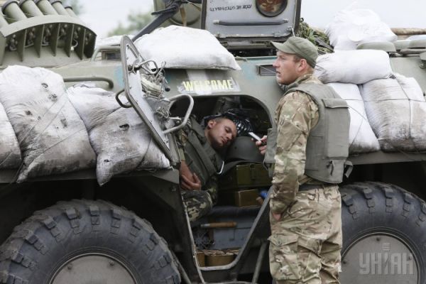 Десантники на одном из блокпостов