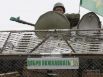 Десантник на одном из блокпостов