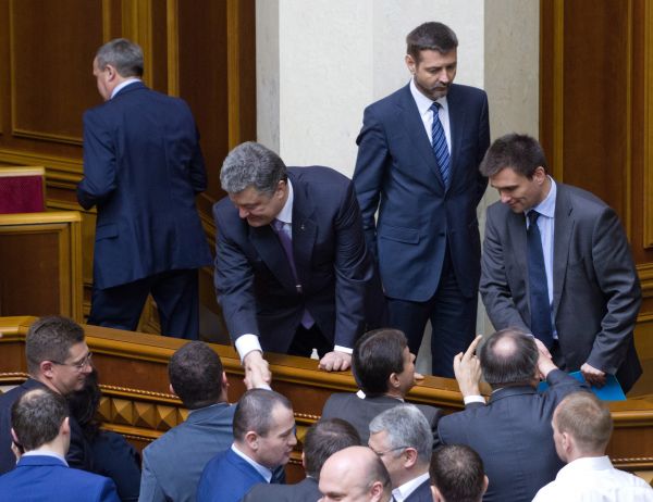 Петр Порошенко на заседании парламента