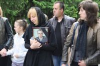 Похороны погибшего под Славянском десантника