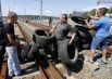 Строители перекрыли мост на Выдубичах в Киеве