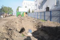 Строительство на улице Чокана Валиханова идёт полным ходом.