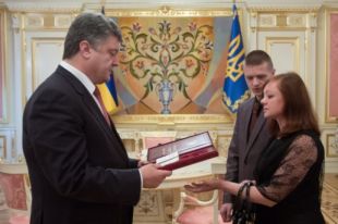 Надежда Кульчицкая на встрече с Петром Порошенко