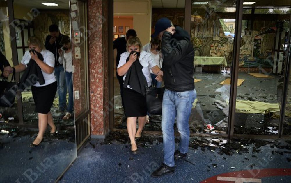Фото погрома отеля «Турист»