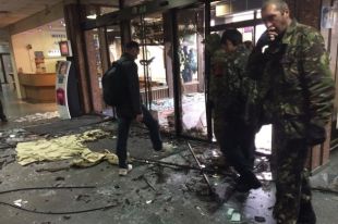 Фото после погрома отеля «Турист»