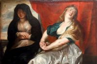 Фрагмент картины Рубенса «Кающаяся Мария Магдалина с сестрой Марфой».