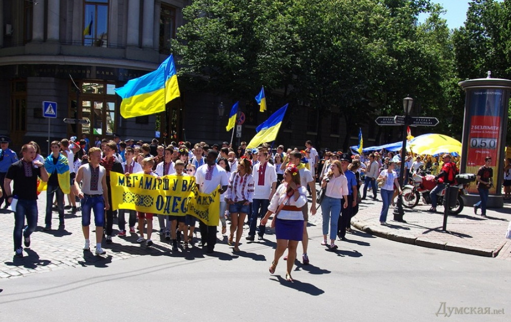Парад вышиванок в Одессе