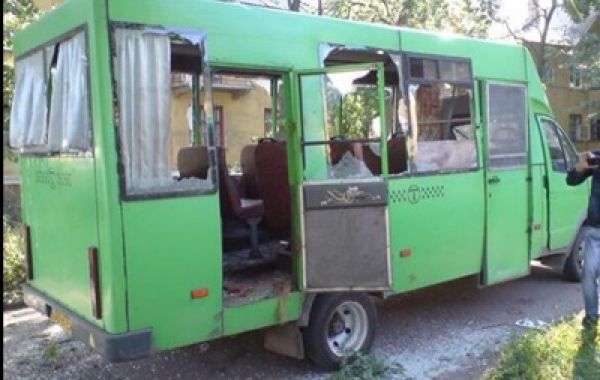 Обстрел маршрутного автобуса в Краматорске