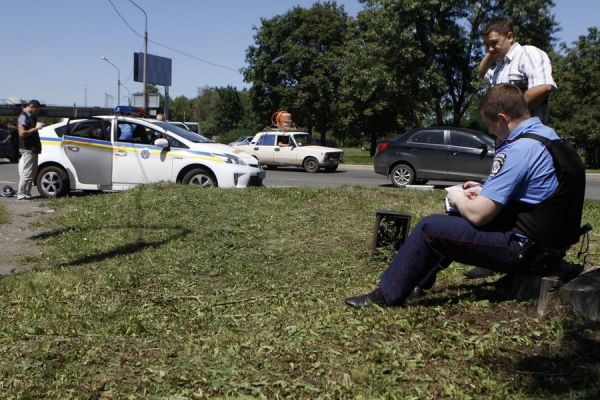 Расстрел четырех сотрудников ГАИ в Донецке