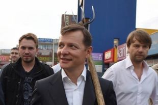 Ляшко с вилами и битой разгромил казино на Троещине