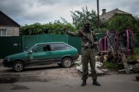 Боевик в Славянске