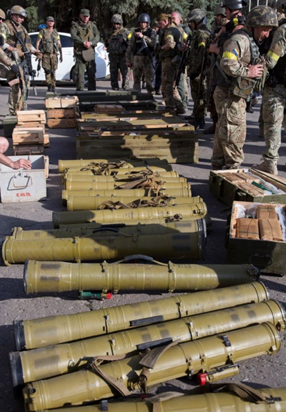 Военнослужащие нашли боеприпасы боевиков