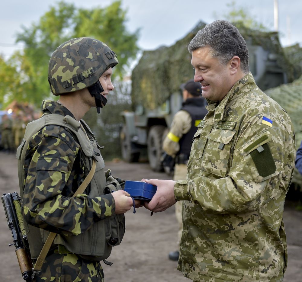 Петр Порошенко в Славянске