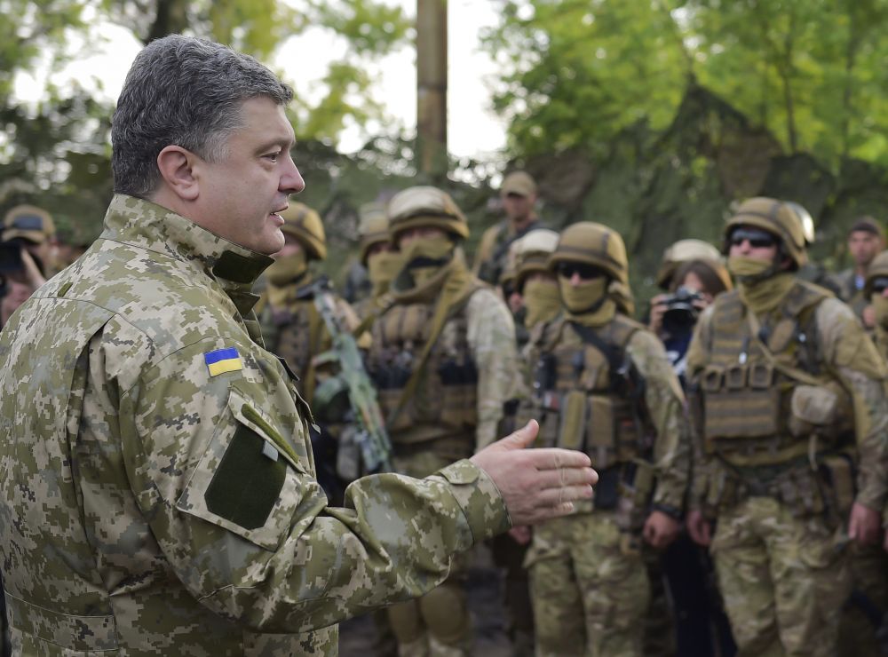 Петр Порошенко в Славянске