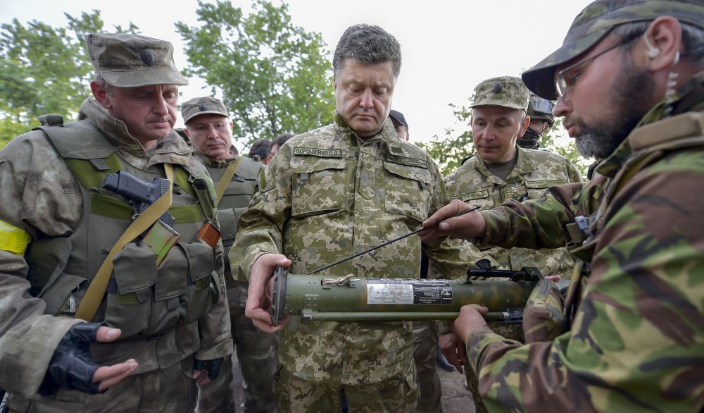 Петр Порошенко в Славянске