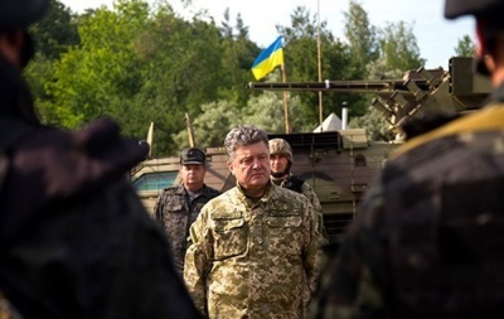 Петр Порошенко в Славянске