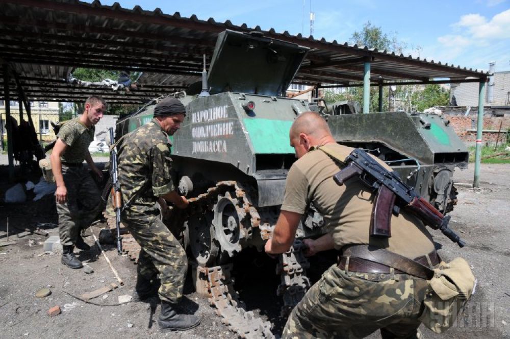 Военная техника, изъятая у боевиков