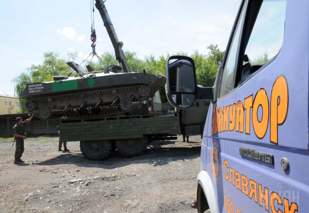 Военная техника, изъятая у боевиков