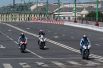 Мотоциклисты впервые приняли участие в московском автошоу