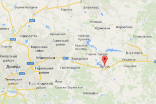 Зугрэс на онлайн-карте Google