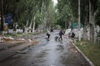 Освобожденный от сепаратистов Славянск