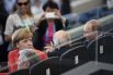 Финал ЧМ посетили политики, в числе которых канцлер Германии Ангела Меркель и президент РФ Владимир Путин