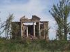 Разрушенное здание в Славянске