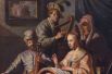 Под влиянием Ластмана и караваджистов Рембрант начинает экспериментировать со светом, использует насыщенные яркие краски, выписывает мелкие детали.  «Крещение евнуха» (1626), «Аллегория музыки» (1626), «Давид перед Саулом» (1627), «Симеон и Анна в Храме» (1628), «Христос в Эммаусе» (1629) – картины первого периода творчества Рембрандта, где особо заметно пристрастие художника к красочности и деталировке образов.