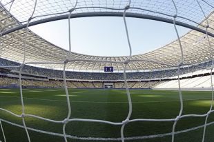 Камера за воротами на футбольных матчах