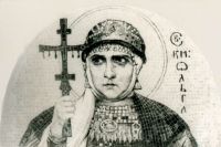 «Святая Ольга». Эскиз к мозаике Н. К. Рериха. 1915 год.