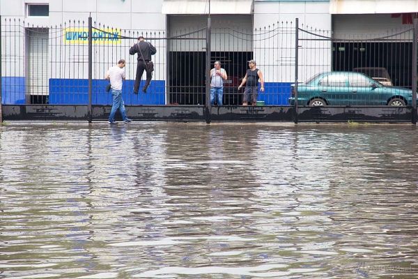 Затопленные улицы Одессы