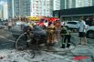На Позняках в Киеве сгорел Geely