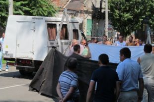 Место убийства мэра Кременчуга Олега Бабаева