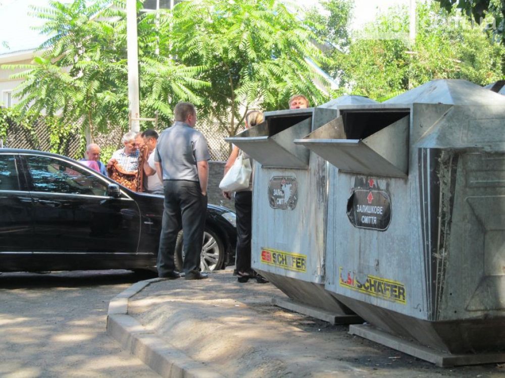 Место убийства мэра Кременчуга Олега Бабаева