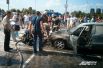 На Позняках в Киеве сгорел Geely