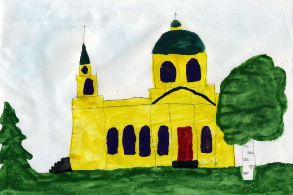 «Омск. Никольский собор». Мария Аникеева, 5 лет.