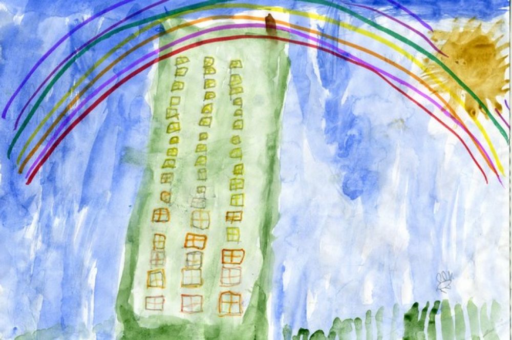 «Радуга после дождя», Глеб Смитненко, 5 лет.