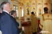 В церкви присутствовал и глава центра Национальной славы и фонда Андрея Первозванного Владимир Якунин