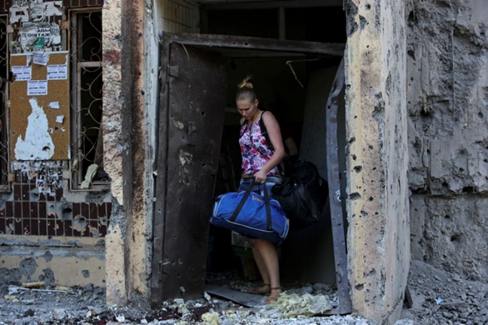 Донецк после мощного артобстрела