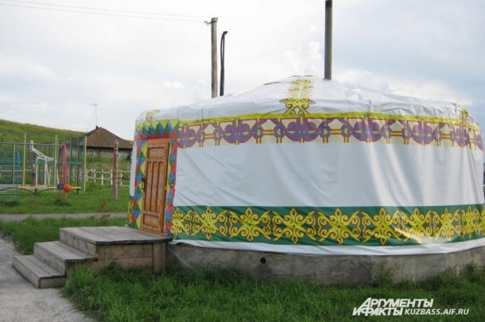 Юрта в деревне Шанда.