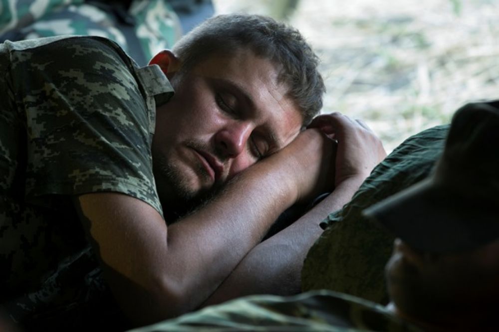 Лагерь украинских военных на территории России