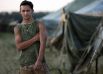 Лагерь украинских военных на территории России