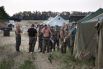 Лагерь украинских военных на территории России