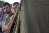 Лагерь украинских военных на территории России